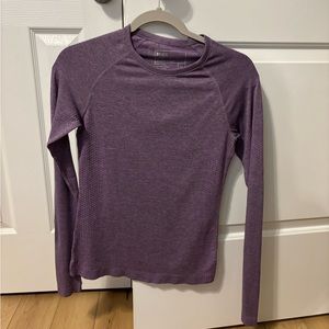 Figs Salta Seamless long sleeve Underscrub purple